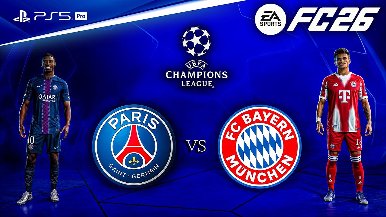 FC 26 Epic UEFA Champions League Clash: PSG vs. Bayern Munich | Full Match in 4K on PS5™ Pro