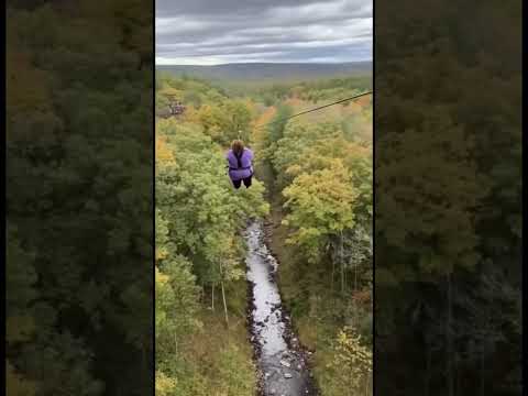 Zip line go terrible wrong #zipline #goeswrong #accident #adventure