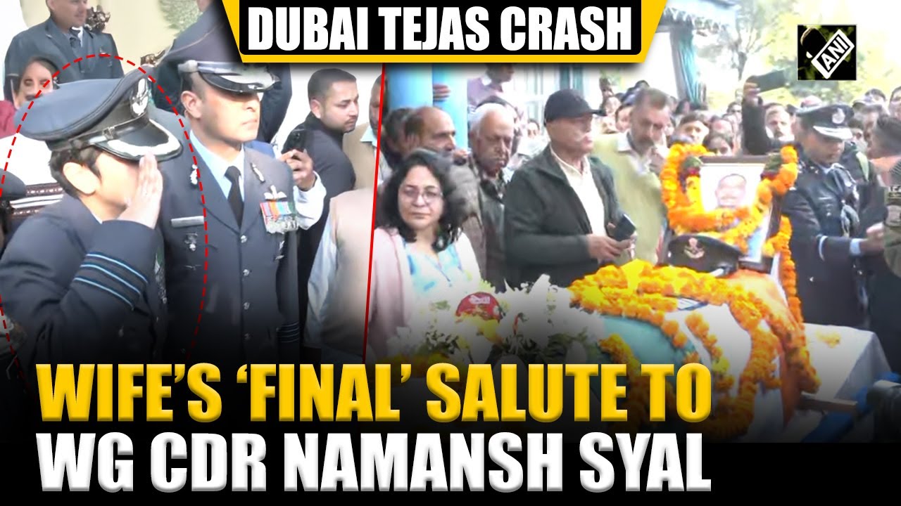 Afshan Pays Final Tribute to Wing Commander Syal in Kangra ✈️