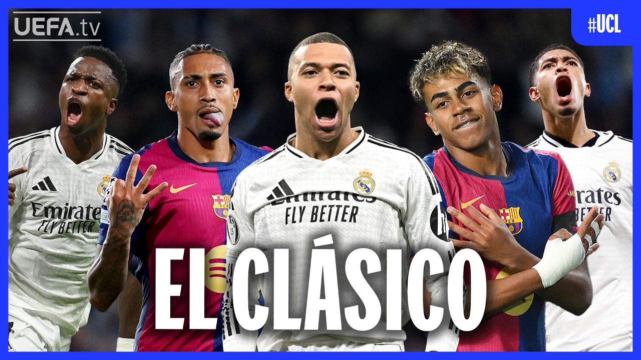 Real Madrid vs Barcelona | Epic UCL 2024/25 Goal Highlights ⚽