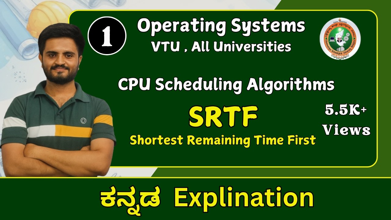 SRTF Preemptive SJF CPU Scheduling Explained