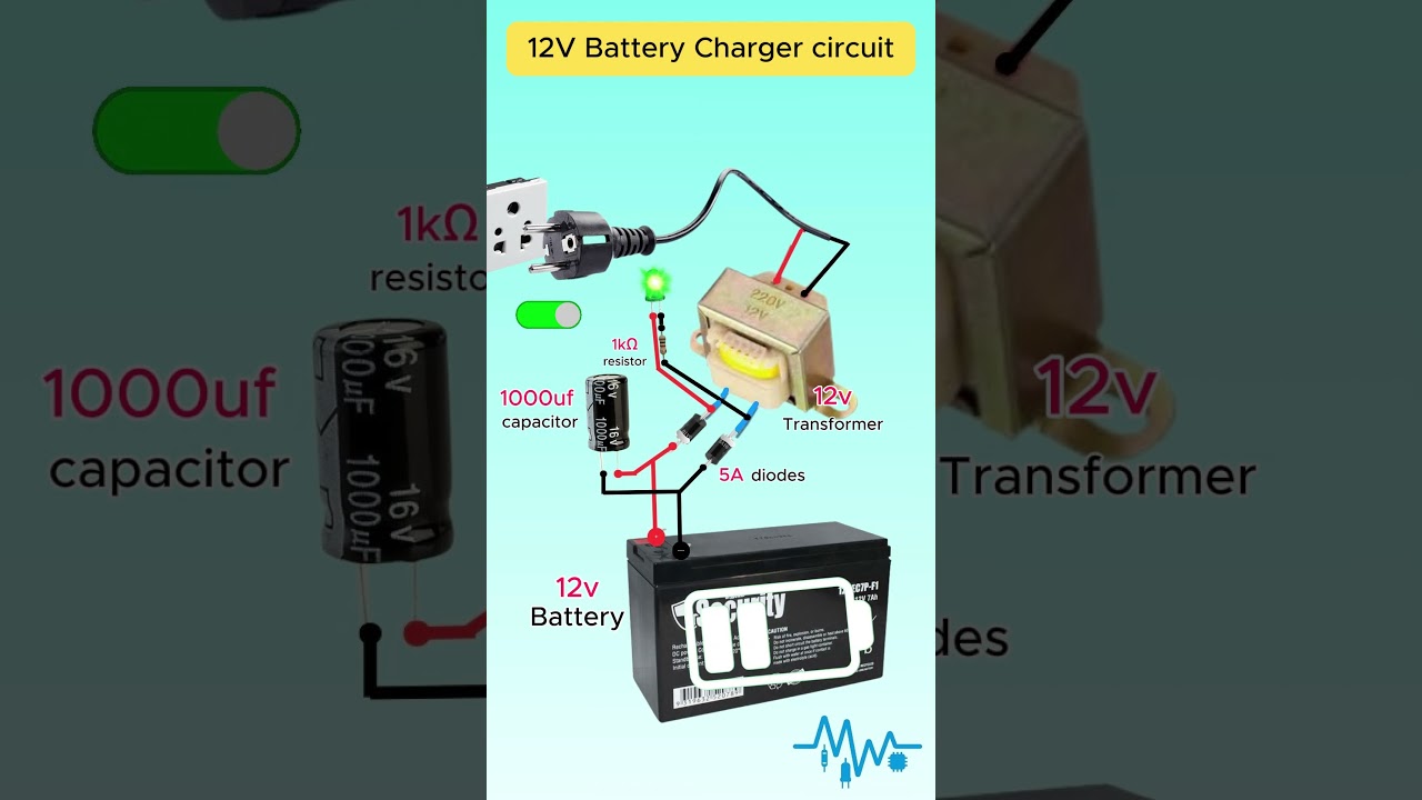DIY 12V Battery Charger with 220V AC ⚡
