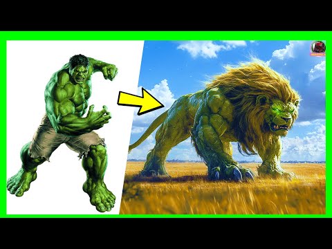 AVENGERS but LIONS - VENGERS 🔥 All Characters (marvel & DC) 2025 🌟 part III