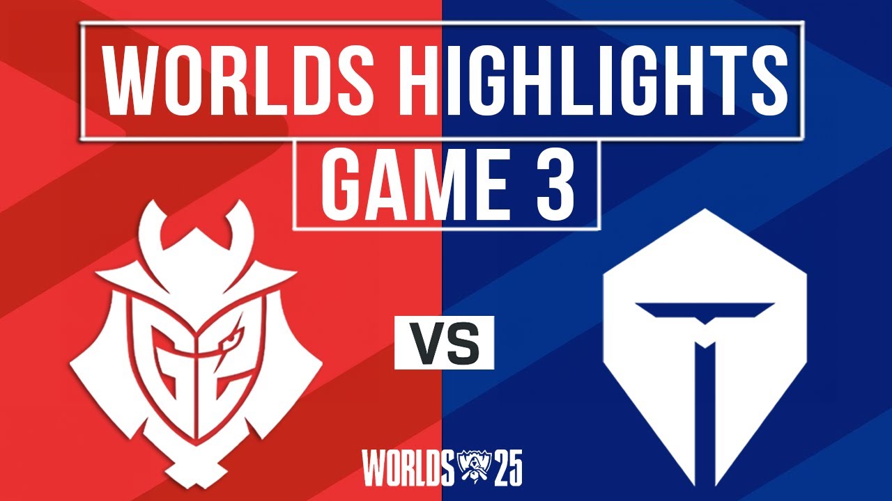 G2 vs TES Highlights | Worlds 2025 Quarterfinals 🔥