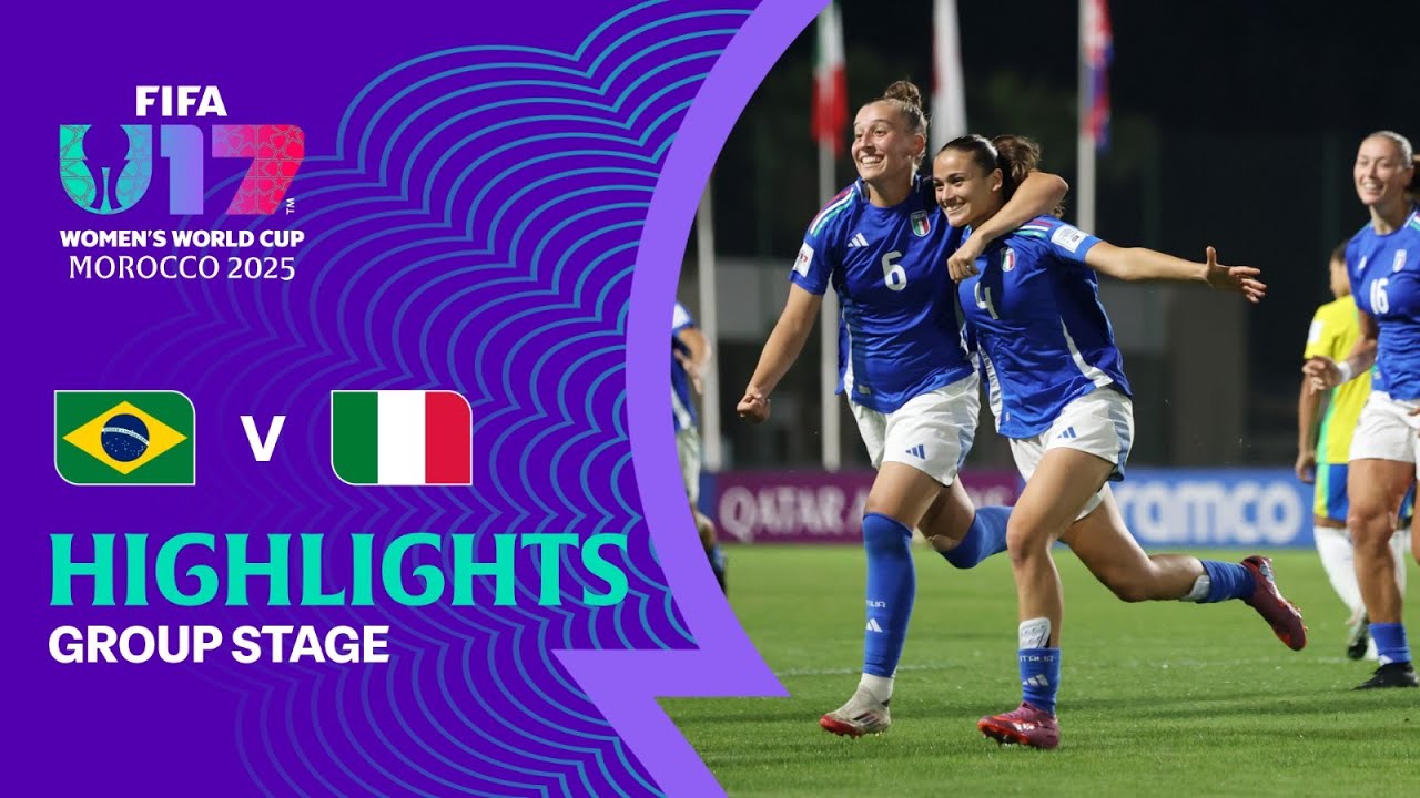 Brazil vs Italy | Exciting Moments from FIFA U-17 Women's World Cup Morocco 2025 ⚽