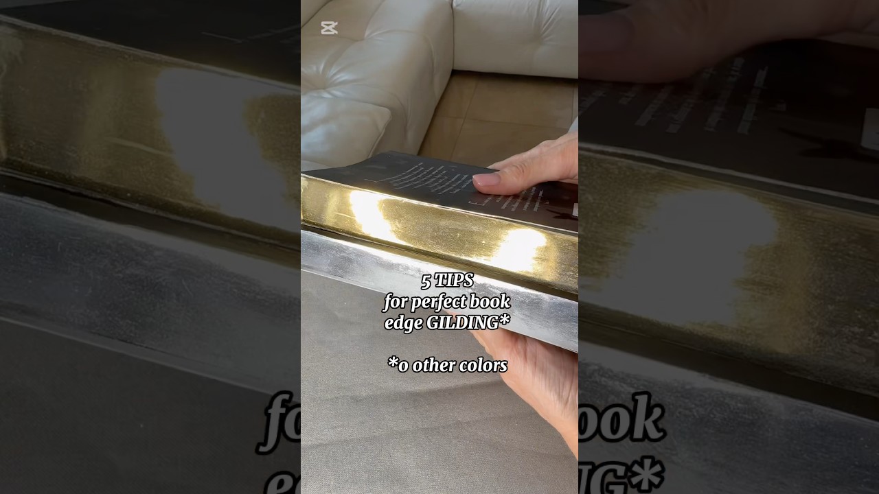 5 Tips for Book Edge Gilding ✨