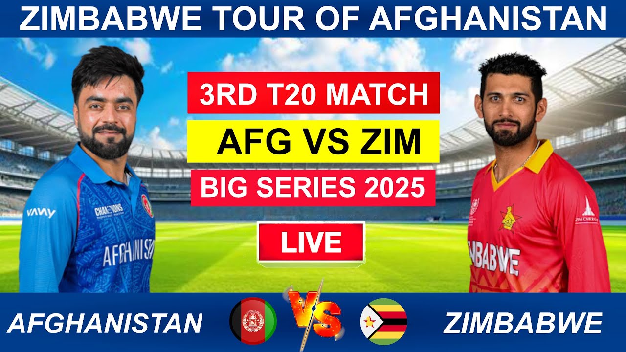 Watch Afghanistan vs Zimbabwe 3rd T20 Live 🏏 | Today’s Exciting Match Coverage