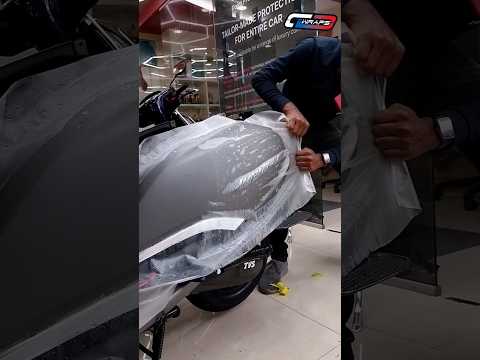 TVS Jupiter is now protected by Llumar Paint Protection Film PPF #shorts
