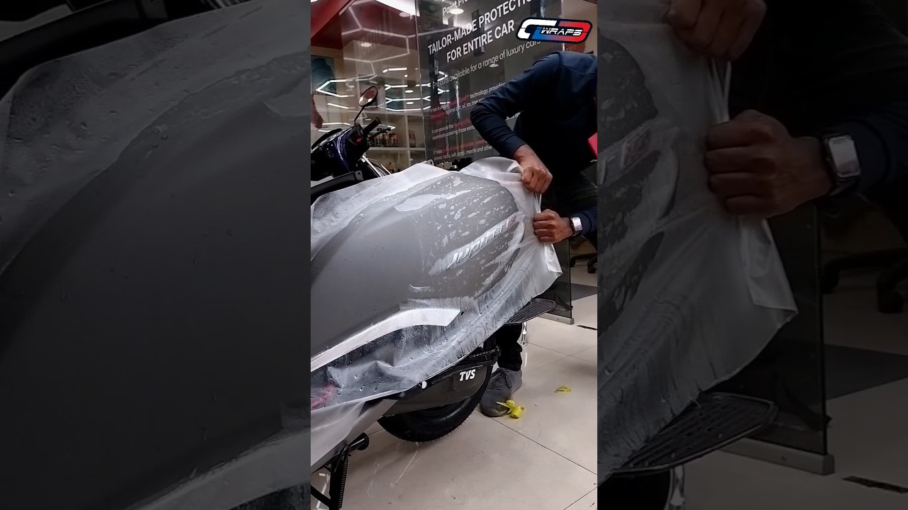 TVS Jupiter Gets Ultimate Shine & Protection with Llumar PPF ✨