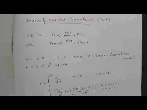 DCT- Discrete Cosine Transform