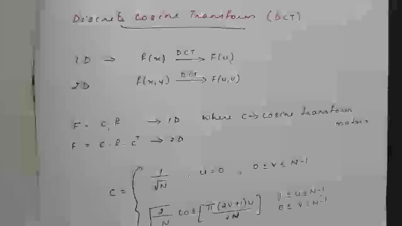 Understanding the Discrete Cosine Transform (DCT) 📊