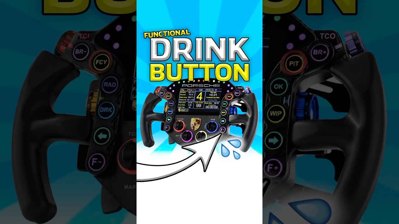 Drink Button Works on This Sim Racing Wheel! 🤯