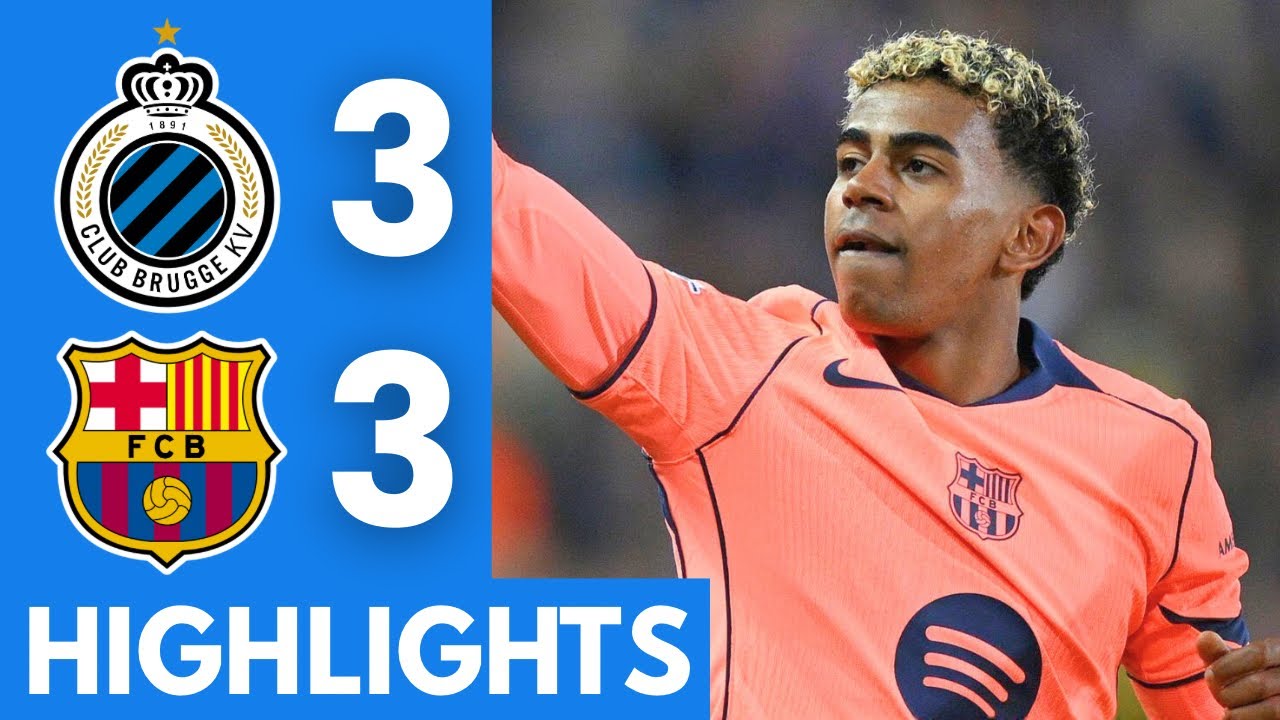 Club Brugge vs Barcelona (3-3) Highlights | UEFA Champions League 2025/26