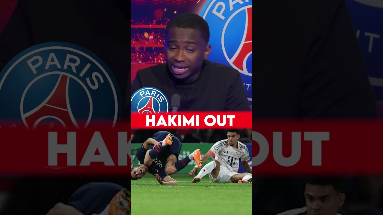 Blessure Grave d'Hakimi Après PSG–Bayern ⚽💔