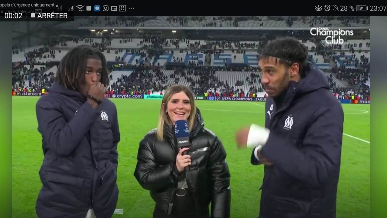 OM: Aubameyang & Bakola React to Win Over Newcastle ⚽