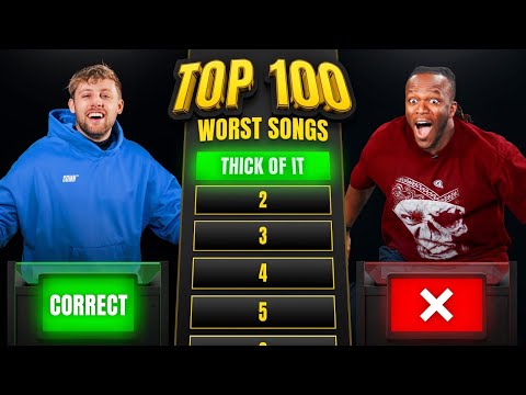 SIDEMEN GUESS THE TOP 100...