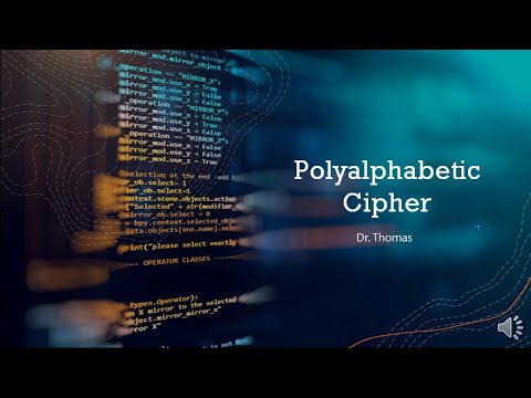 Codes and Ciphers -Polyalphabetic Cipher-Cryptography 3