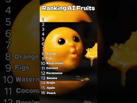 Ranking Cutest AI Fruit Eating Fruits #ranking #asmr #shorts