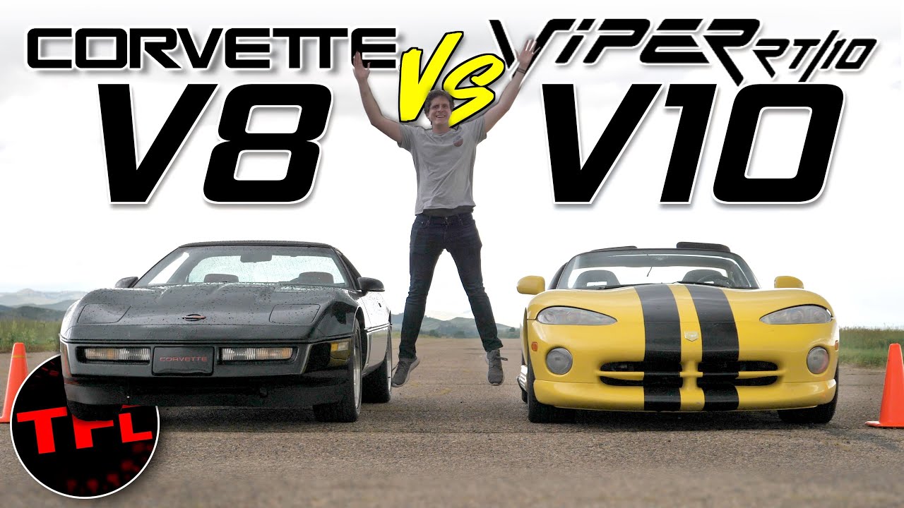 American Icons DRAG RACE! How Mighty Is the Dodge Viper RT/10 Against the Classic Chevy Corvette?