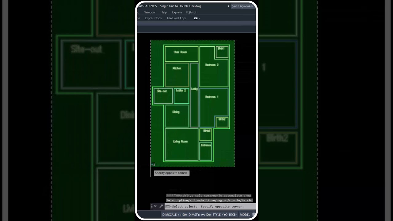 Create AutoCAD Room Area Tables Instantly with YQArch Plugin 🚀