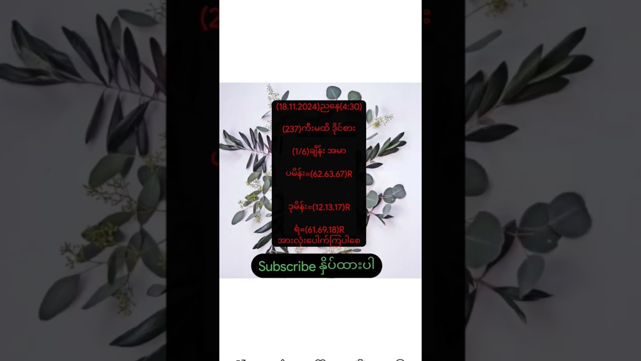 အားလုံးကံပေးလို့ရကြပါစေ