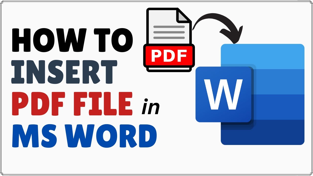 Insert PDF into Word Document 📄