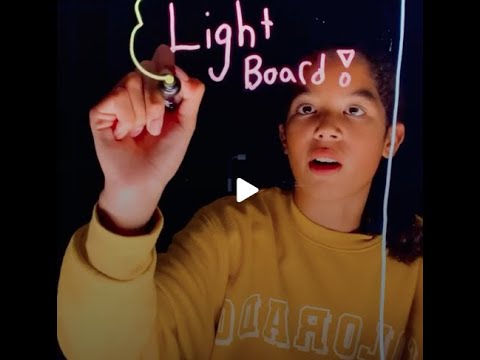 Lightboard Tutorial