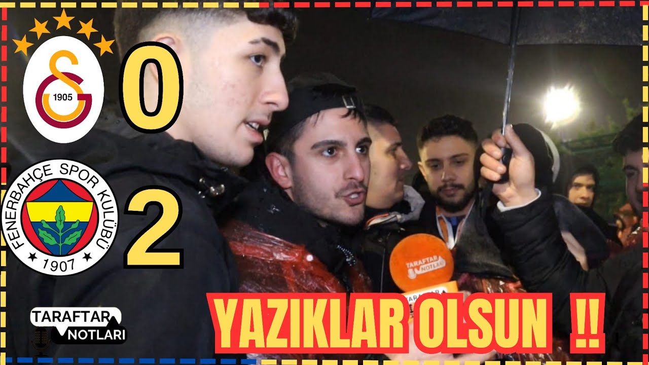 TARAFTAR ÇILDIRDI !! Galatasaray 0-2 Fenerbahçe Maç Sonu Taraftar Yorumları