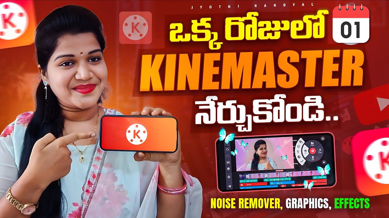 Kinemaster Editing Full Tutorial in Telugu | ఒక్కరోజులో Video Editing నేర్చుకోండి | Jyothi Nandyal