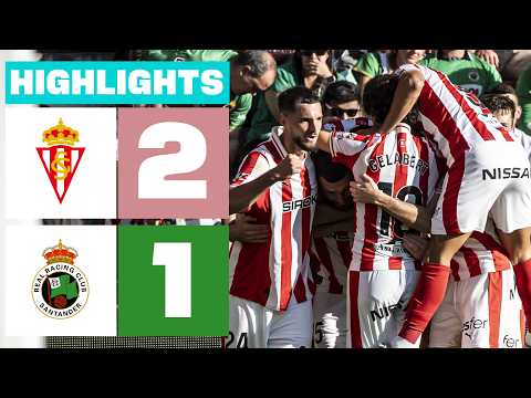 REAL SPORTING 2 - 1 R. RACING CLUB | RESUMEN LALIGA HYPERMOTION