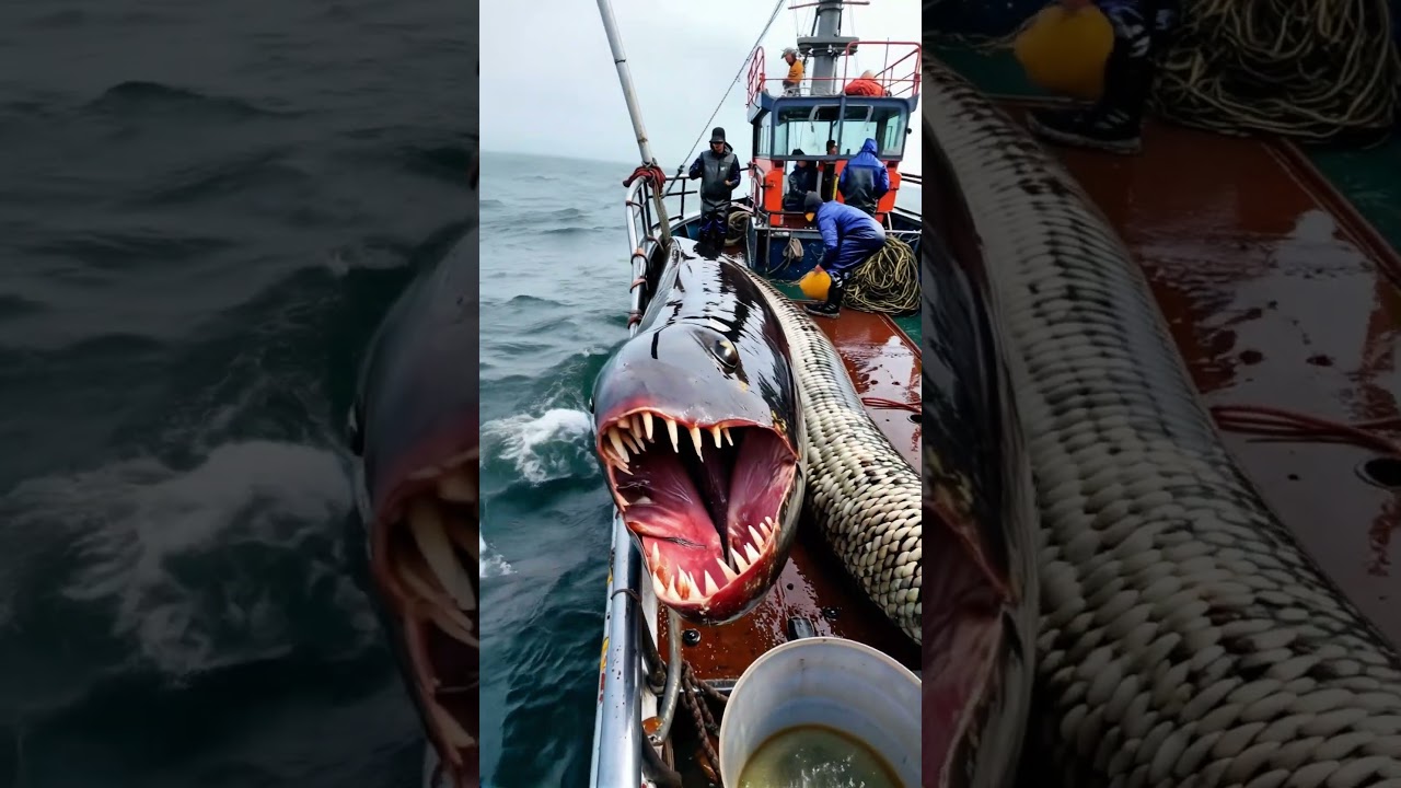 Giant Sea Creature Caught by Fishermen 🌊