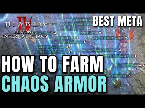 How to EZ FARM Chaos Armor in Season 10 - BEST META Diablo 4