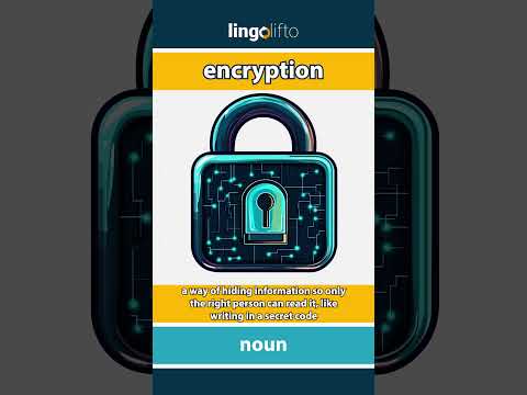 🇬🇧 Encryption Meaning : Flash Card : Learn English Vocabulary
