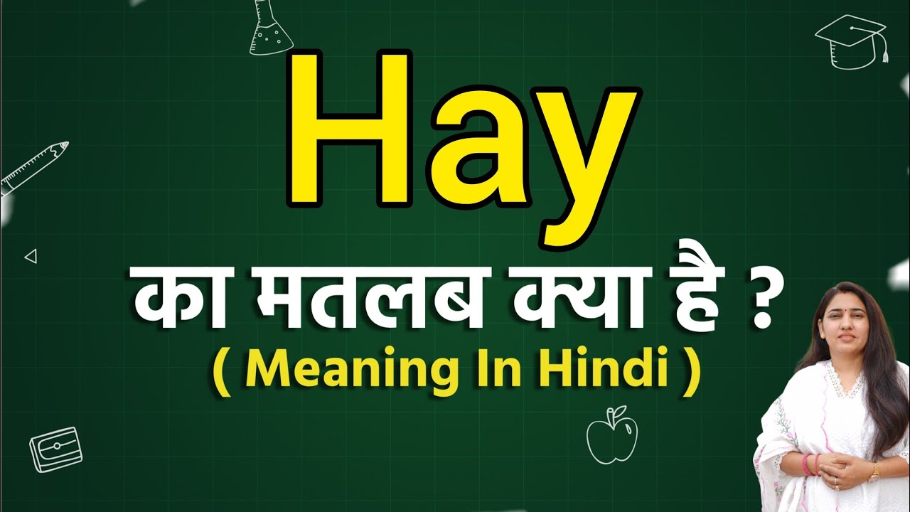 Hay का अर्थ हिंदी में | Hay का मतलब क्या है 🌾