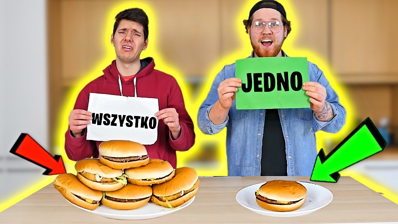 ZJEDZ JEDEN LUB CAŁĄ RESZTĘ! *3000 Kcal Z Burgerów*