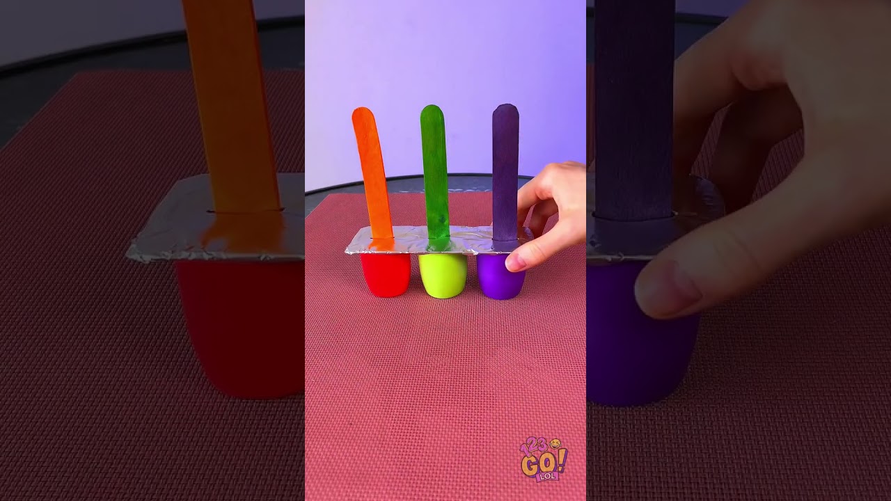 Rainbow Candy Popsicle Ice Cream 🍭 by 123 GO! LOL