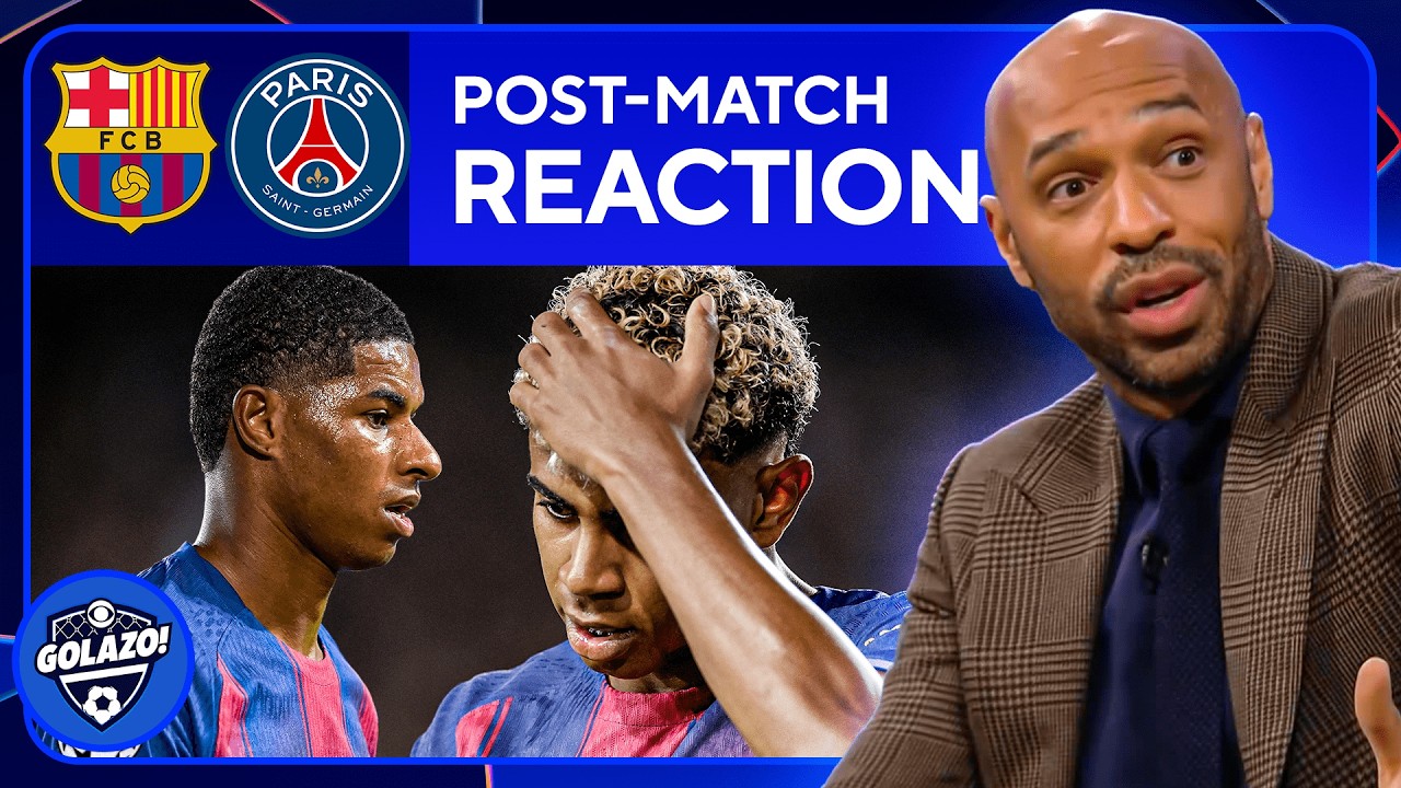Thierry Henry's Excited Reaction to PSG's Thrilling Comeback Against Barcelona ⚽