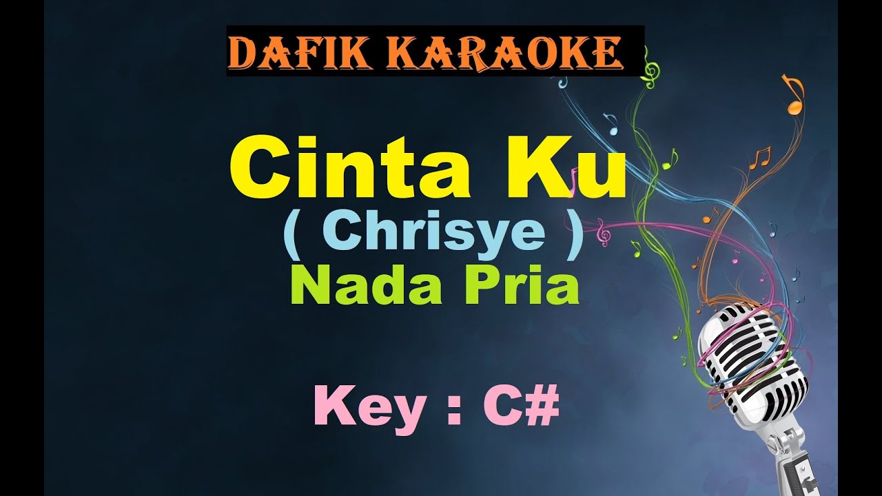 Chrisye - Cintaku Karaoke (Male, Key C#) π€