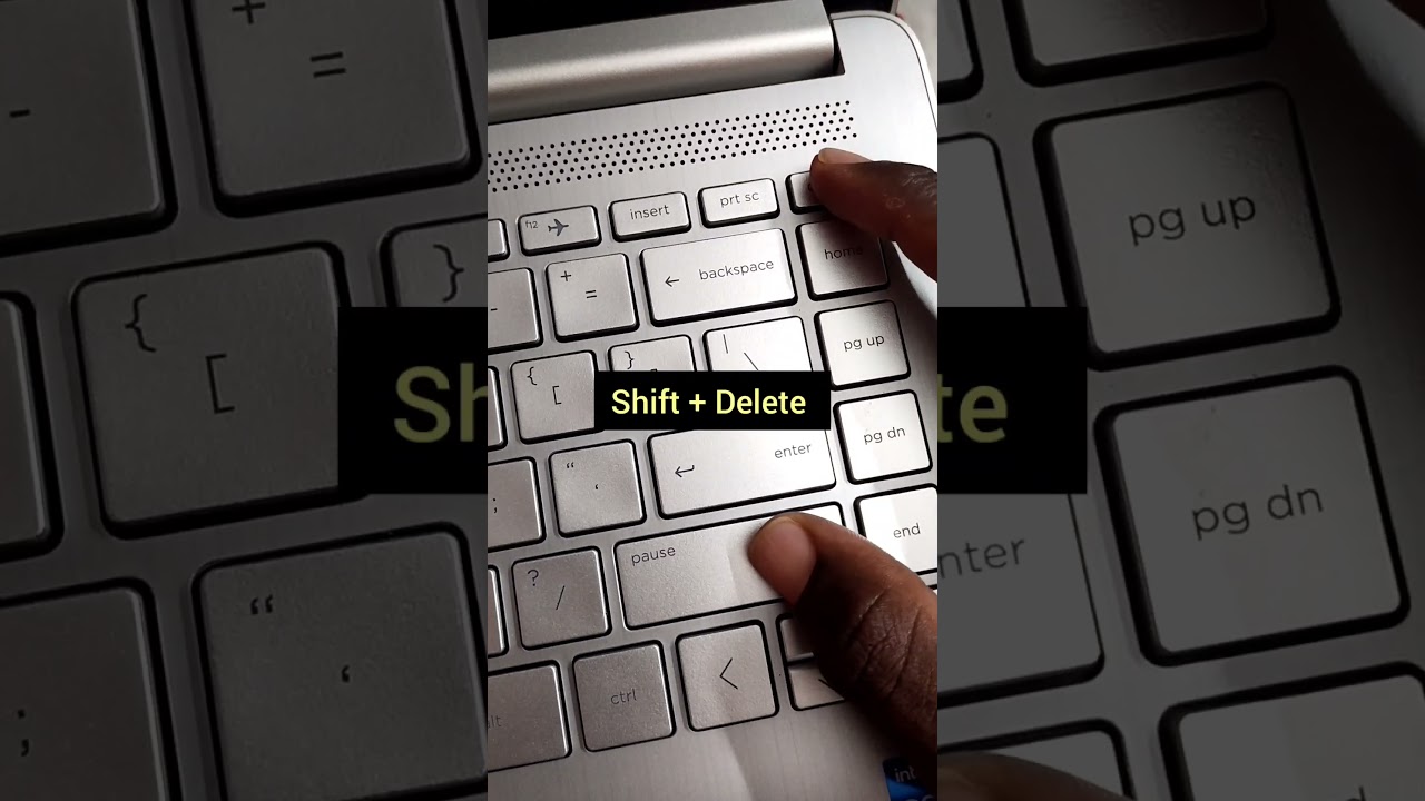 Quick Shortcut to Permanently Delete Files 🗑️