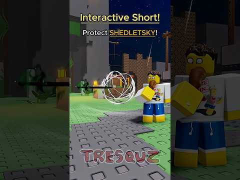 Protect Shedletsky! An Interactive Short  #roblox #forsakenanimation #memes #robloxmemes #shorts