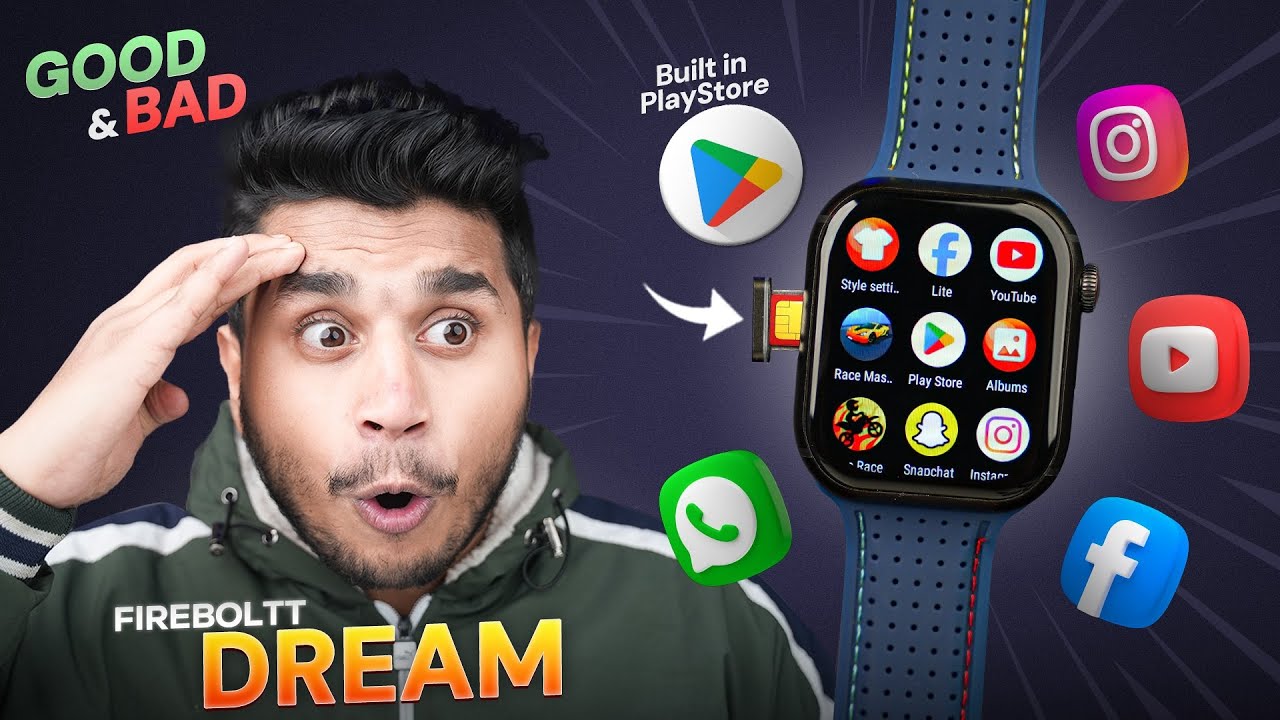 Firebollt Dream 4G Android Smartwatch🤔|| Can we buy it or not❌|| is it Value for money in ₹7500?