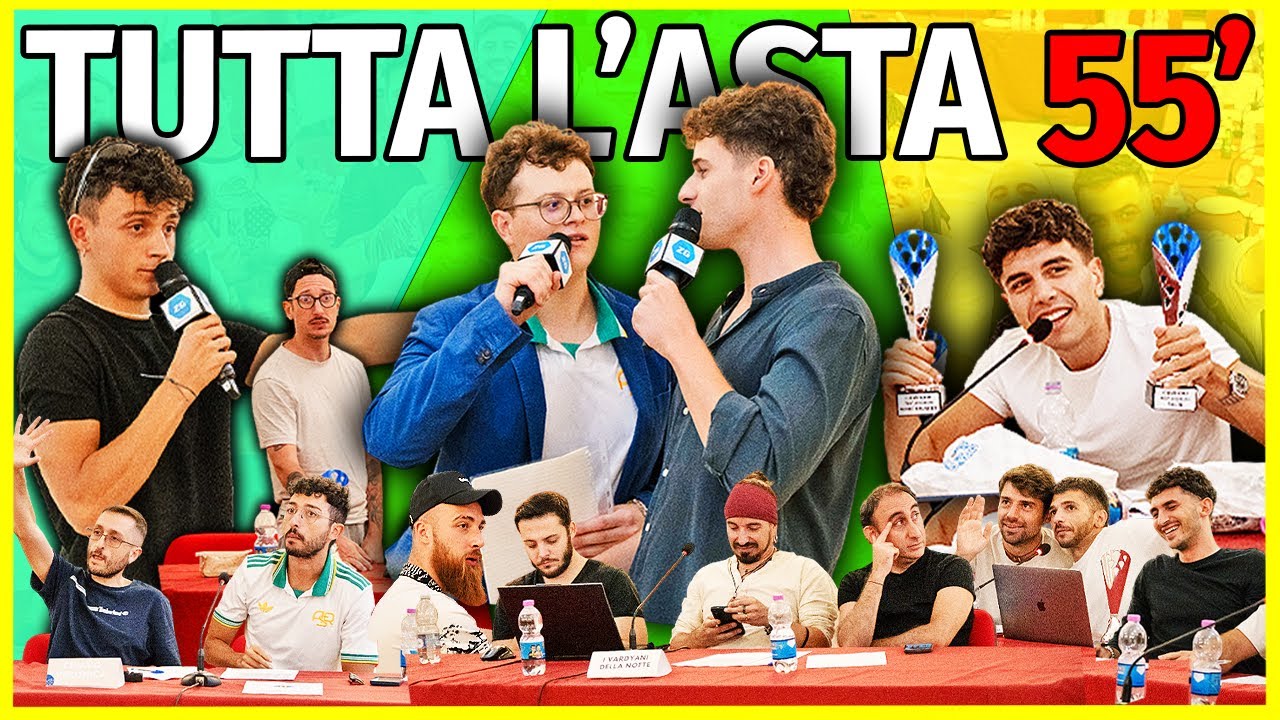 Fantacalcio Youtubers 2025-26: Asta in 55 Minuti ✏️