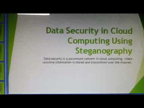 Data Security in Cloud Computing Using Steganography