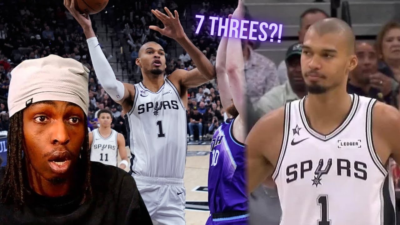 7 Wembanyama Scores 7 Threes, Spurs Beat Jazz 🔥