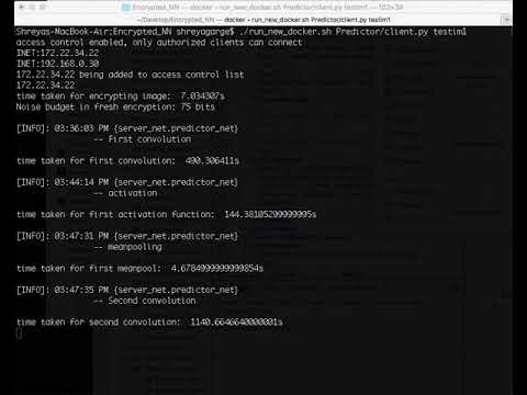 Applying CNN to encrypted MNIST images