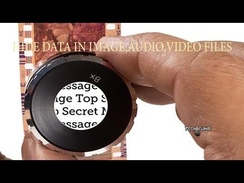 HIDE THE DATA INSIDE A IMAGE,AUDIO OR VIDEO FILES USING STEGANOGRAPHY - TECH CLANS