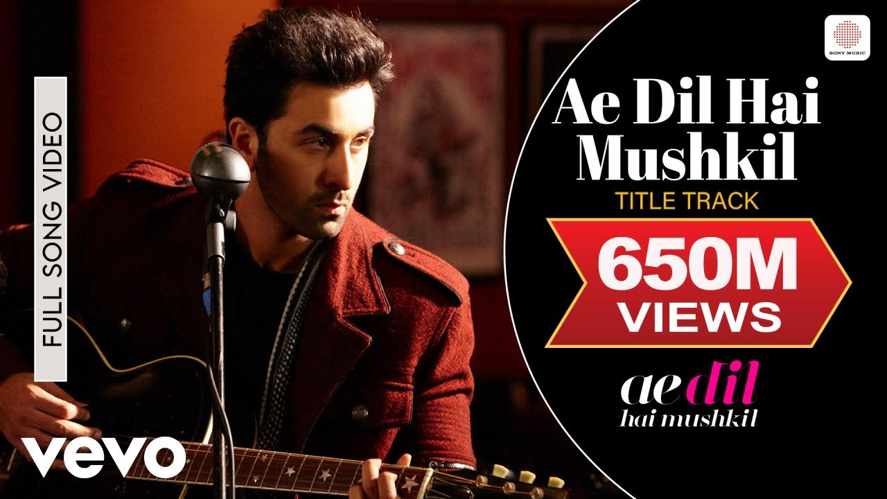 Ae Dil Hai Mushkil Title Track Full Video 🎶 | Ranbir, Anushka, Aishwarya | Arijit Singh & Pritam