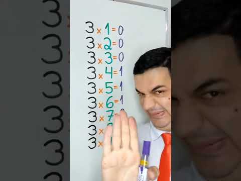 ADEUS CALCULADORA: Aprenda a tabuada da multiplicação por 3 com o Mr Bean da Matemática 👨🏻‍🏫