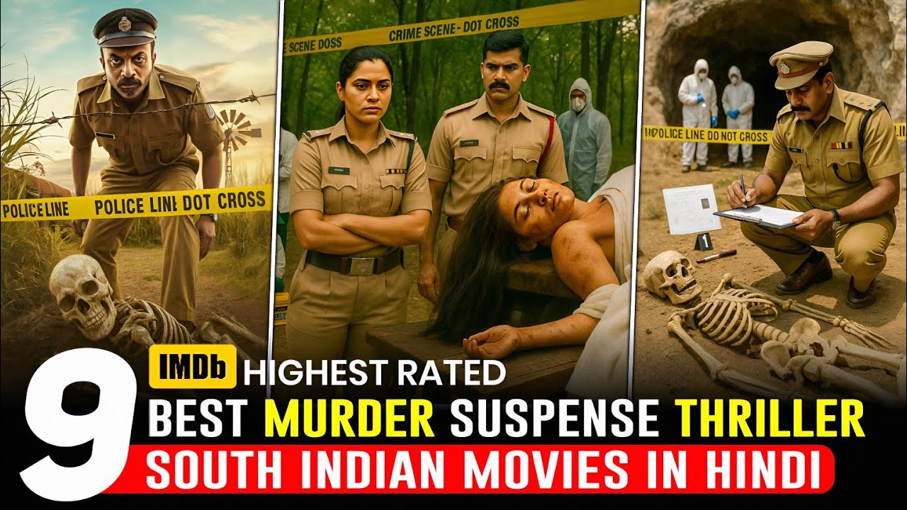 Top 9 South Indian Crime Thriller Movies in Hindi | Must-Watch Suspense Films of 2025 πͺ