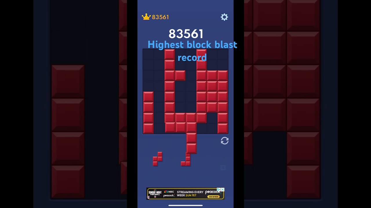 Record for Highest Block Blast 😑😈